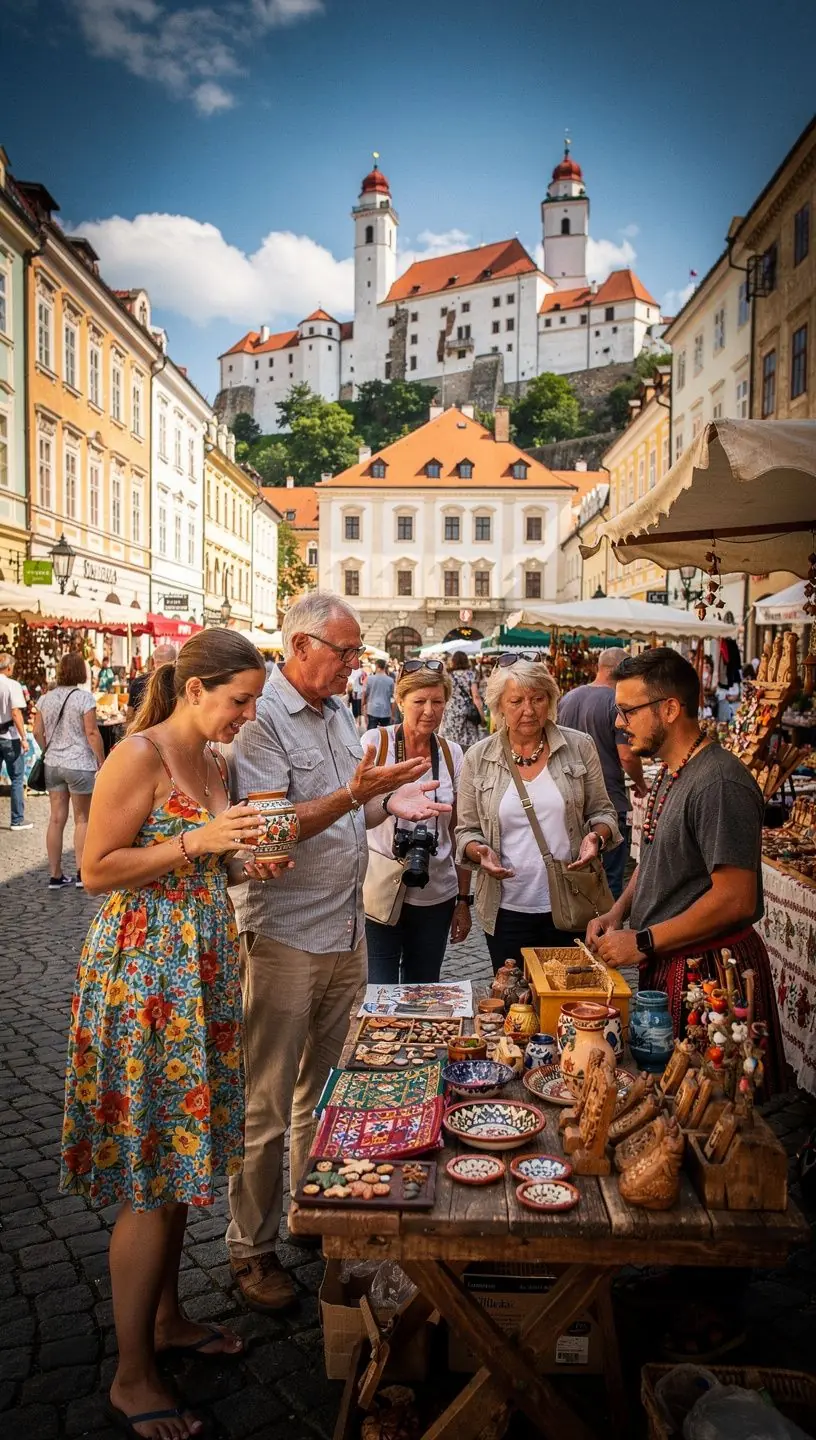 Interiér gotického kostola s klenbami a farebnými vitrážami, ukážka stredovekého umenia.